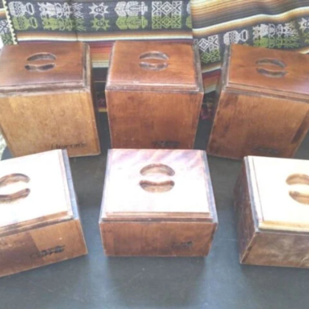 Baribocraft, Canister Box Set of 6 Wood, Made in Canada, Vintage